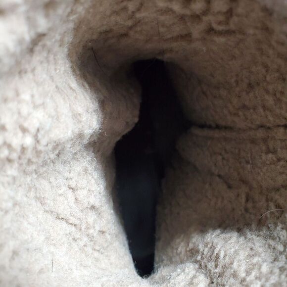 White Mountain Ankle Boots Womens Size 6 Brown Leather Shearling Side Zip - Picture 16 of 16